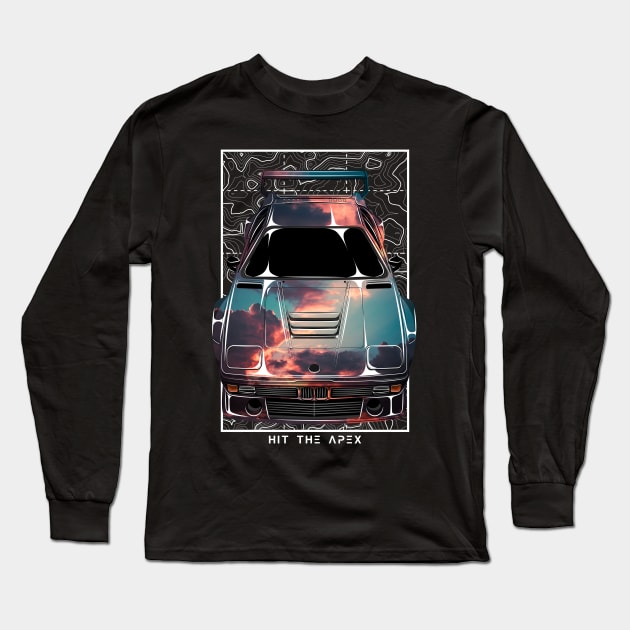 BMW M1 Art Car Long Sleeve T-Shirt by Hit The Apex